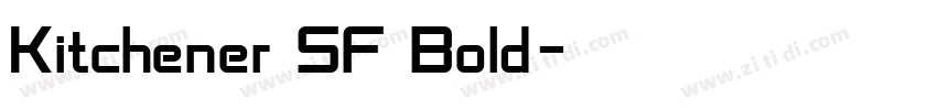 Kitchener SF Bold字体转换